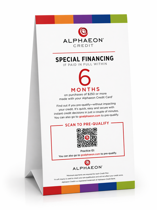 6 Month Special Financing Table Tent