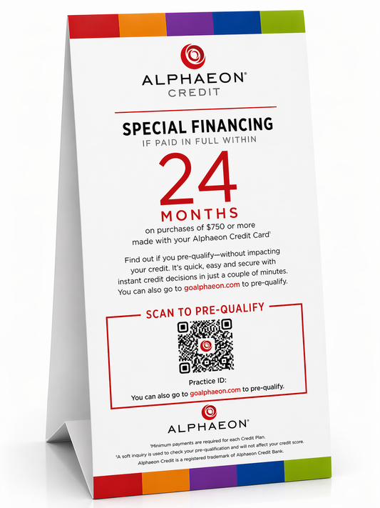24 Month Special Financing Table Tent