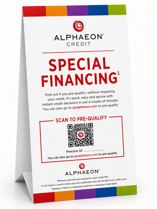 Special Financing Table Tent